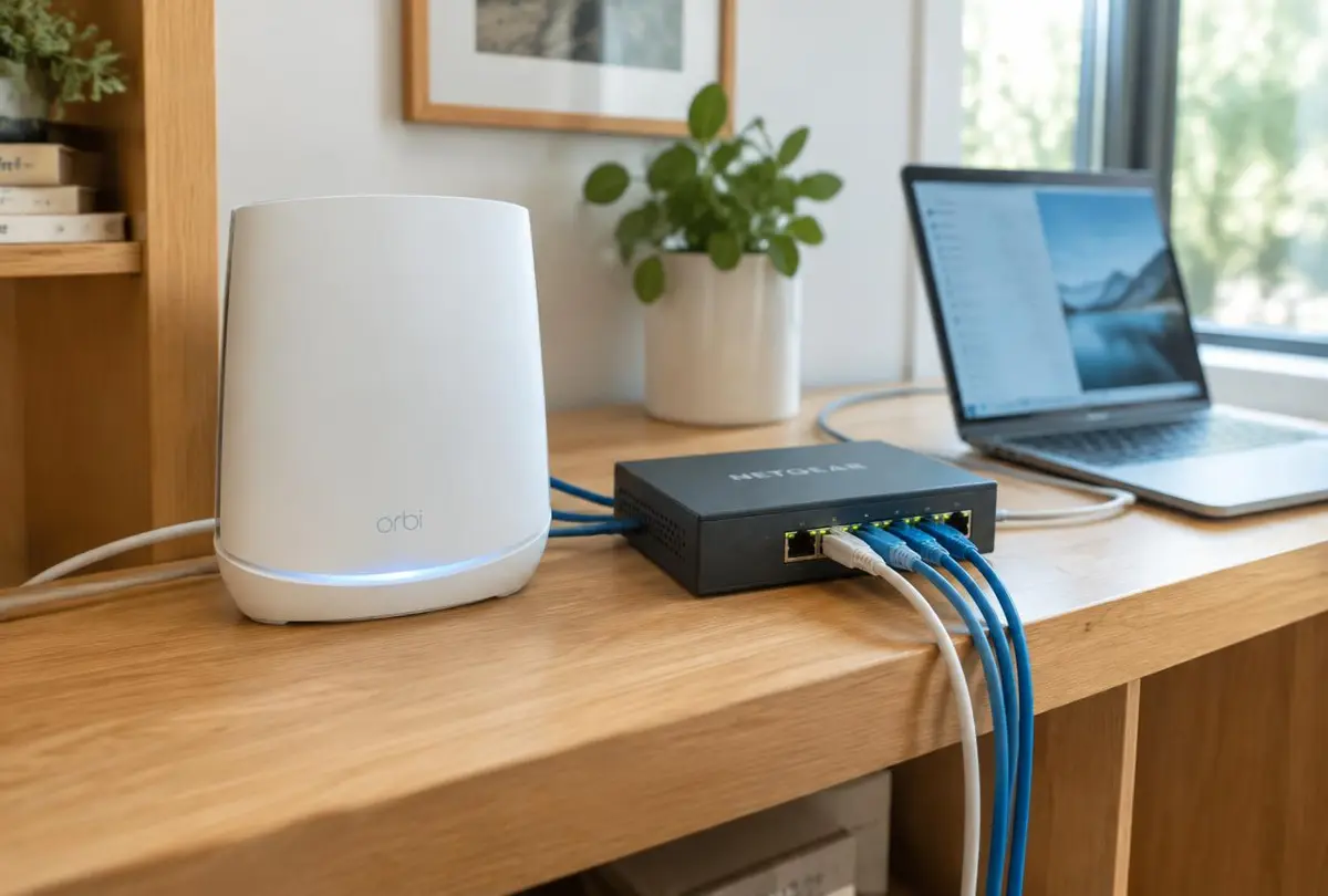 Routeur Wi-Fi et switch réseau